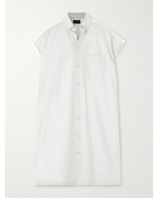 Balenciaga Paneled Cotton-poplin Shirt Dress