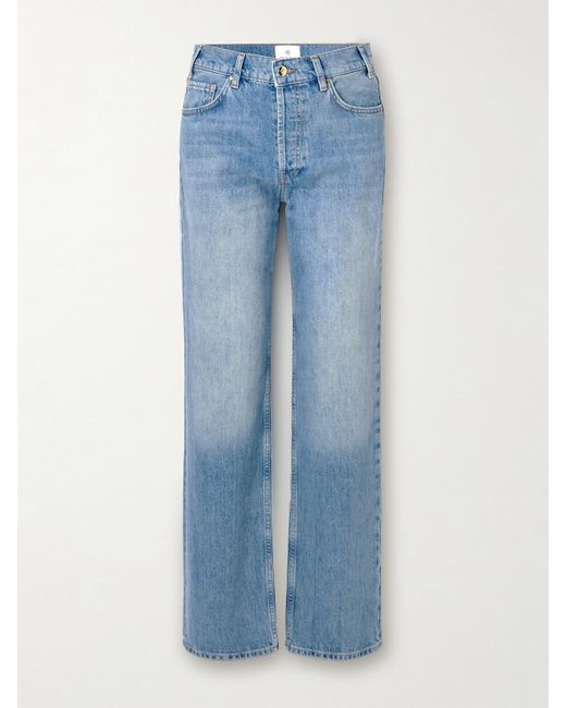 Anine Bing Gavin High-rise Straight-leg Organic Jeans