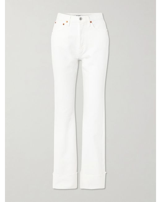 Re/Done High-rise Straight-leg Jeans