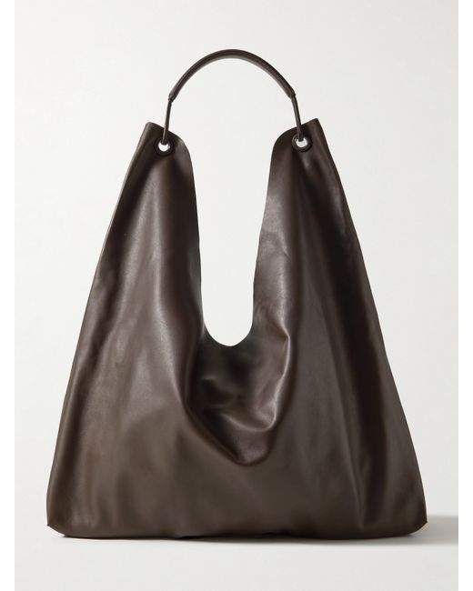 The Row Bindle 3 Leather Shoulder Bag Dark