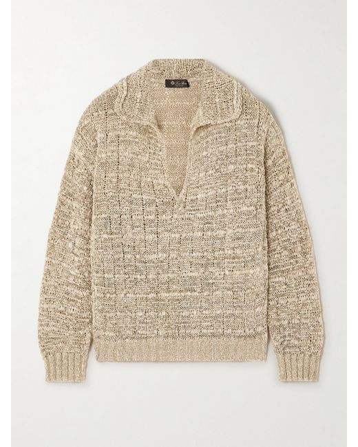 Loro Piana Open-knit Silk Sweater