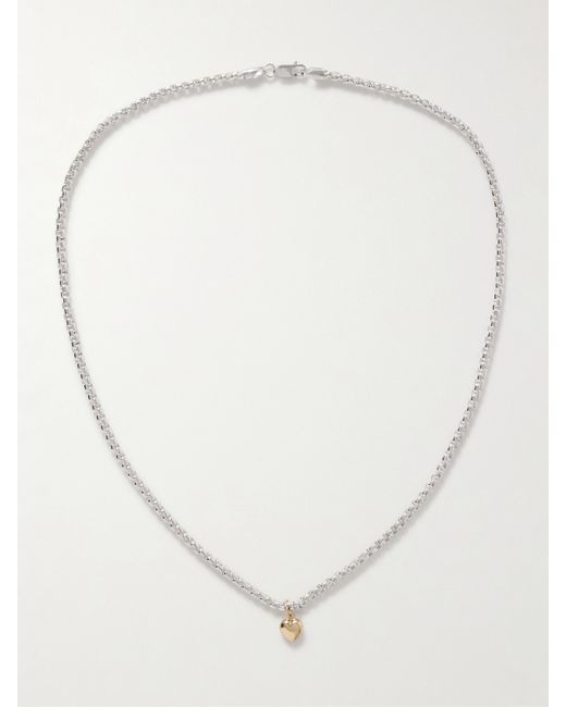 Loren Stewart Gordita Sterling Silver And Gold-plated Necklace