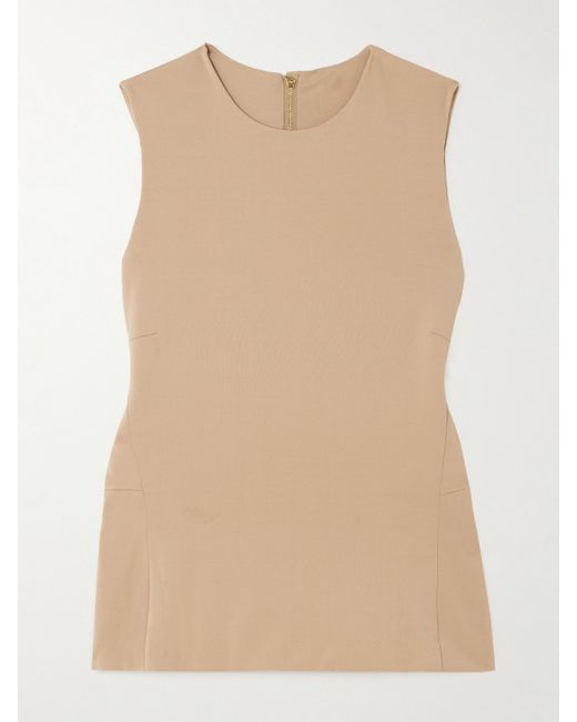 Carven Stretch-jersey Crepe Top Neutral
