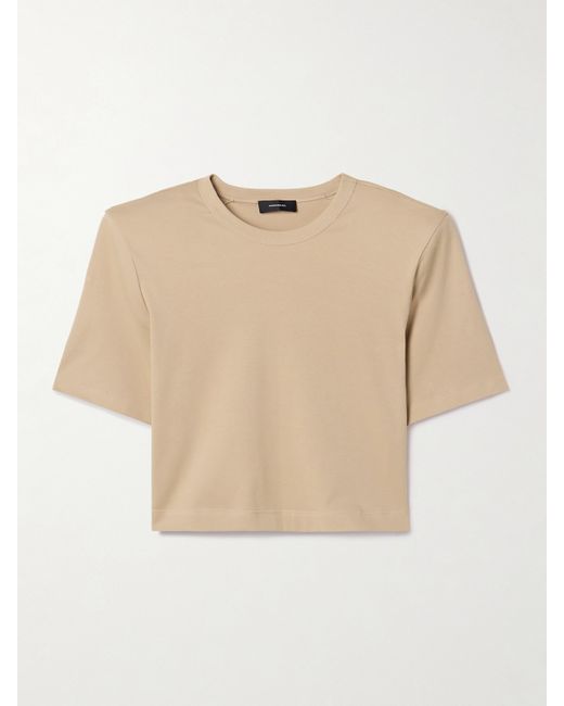 Wardrobe.Nyc WARDROBE. NYC Cropped Cotton-jersey T-shirt
