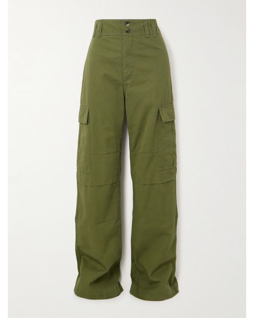 Saint Laurent Cotton-twill Straight-leg Cargo Pants