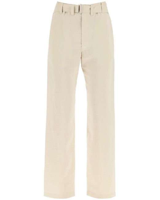 Lemaire Belted Pants Dry Silk
