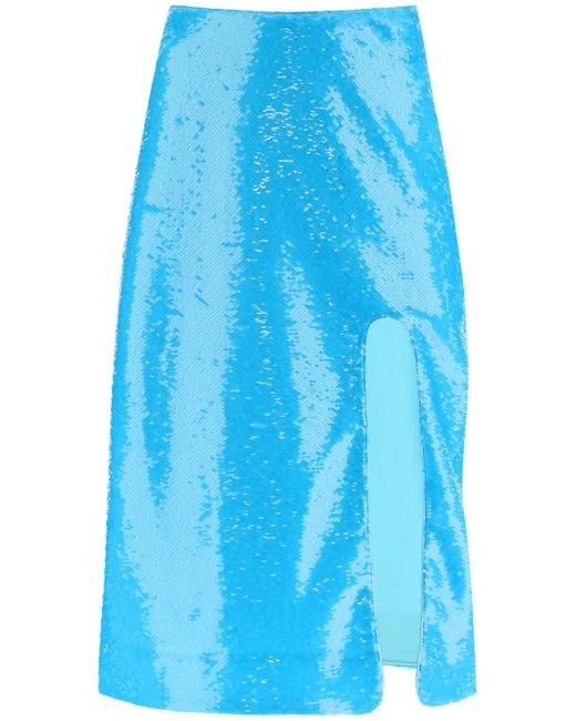 Ganni Sequined Midi Skirt