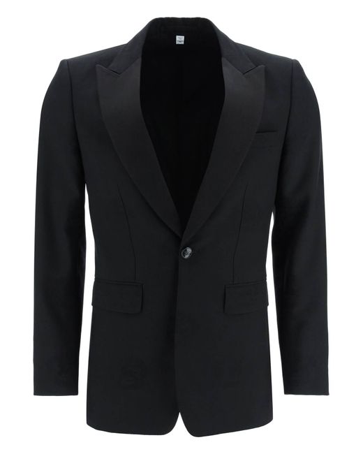 Burberry Tuxedo Jacket With Jacquard Details