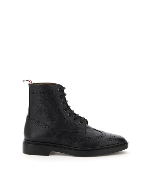 Thom Browne Wingtip Brogue Ankle Boots