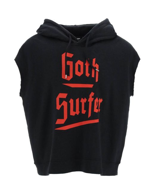Dsquared2 D2 Goth Surfer Sleeveless Hoodie