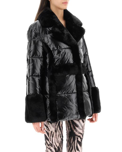 Marciano by Guess Puffer Jacket With Faux Fur Details