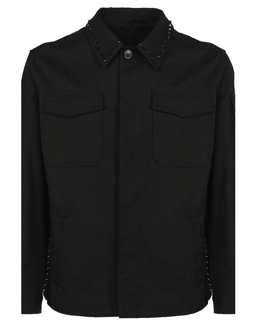 Valentino Rockstud Untitled Cotton Jacket