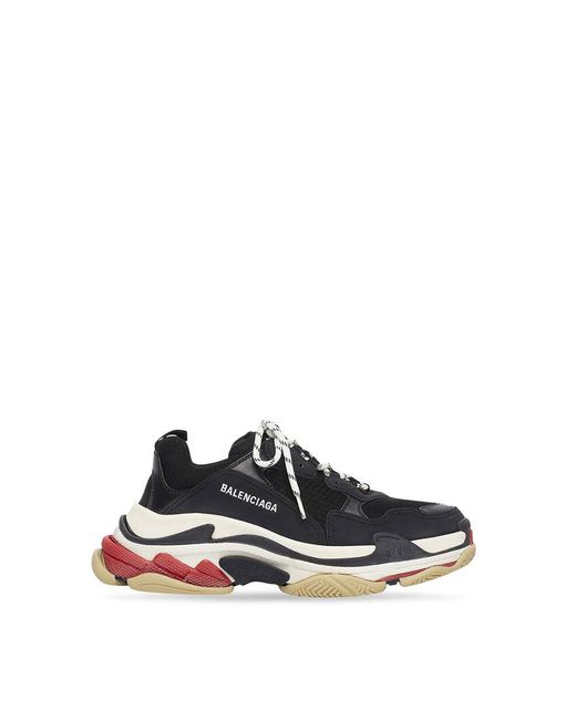 Balenciaga Triple S Faux Leather And Mesh Sneakers
