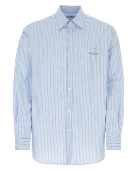 Valentino Pinstripe Cotton Shirt