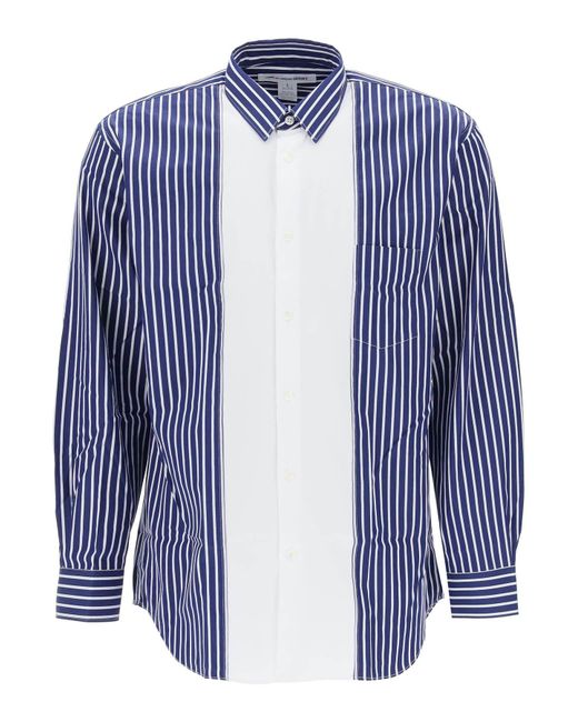 Comme Des Garçons Shirt Boy Striped Cotton Shirt