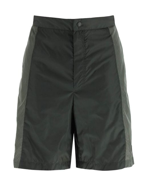 Moncler Born To Protect Perforated Nylon Shorts