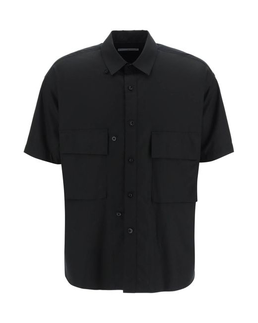 Sacai Short-Sleeved Poplin Shirt
