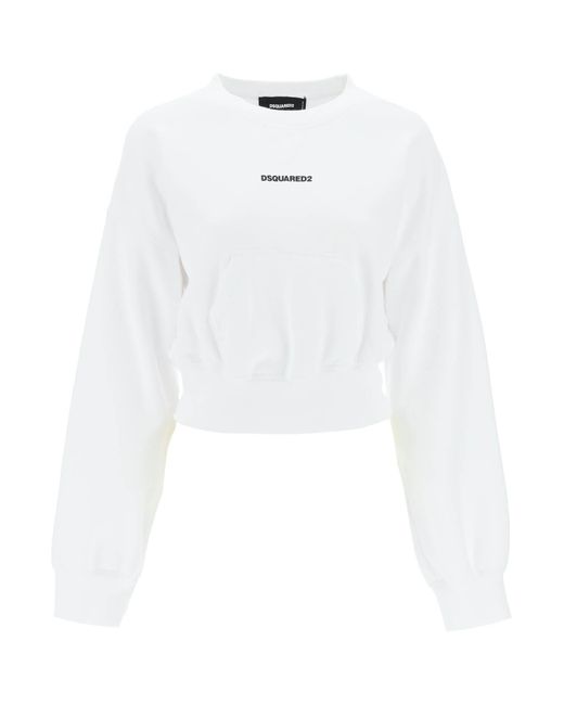 Dsquared2 Cropped Sweatshirt With Logo
