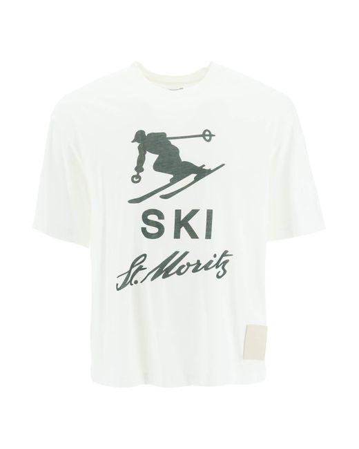 Bally Ski St. Moritz Print T-Shirt