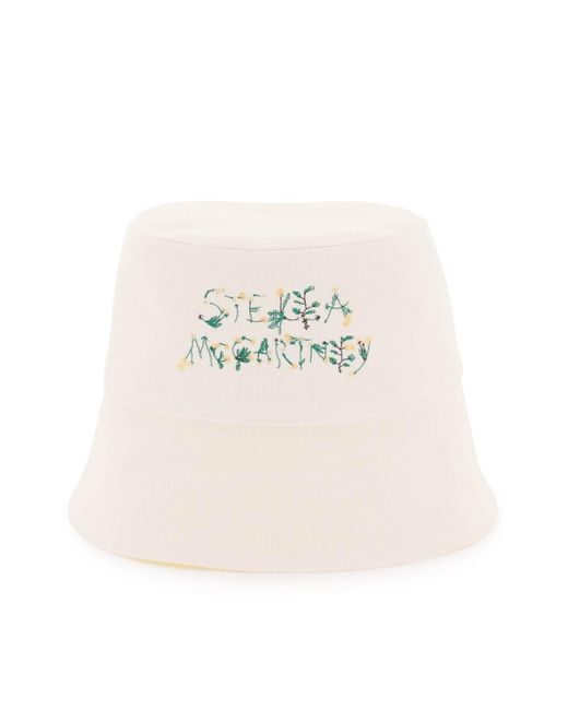 Stella McCartney Bucket Hat With Logo Embroidery
