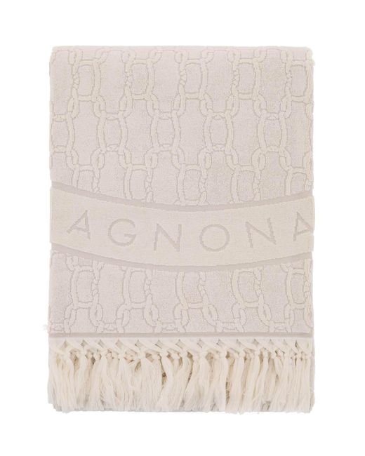 Agnona Chain beach towel