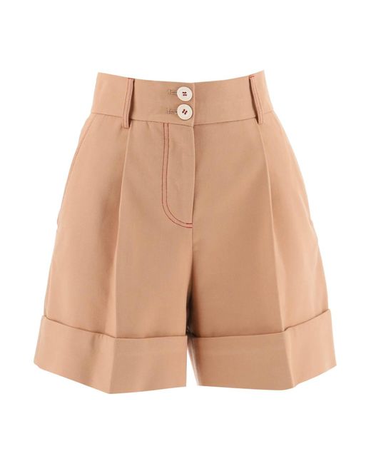 See by Chloé Cotton Twill Shorts