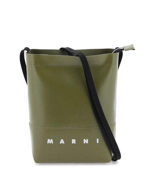 Marni Coated canvas crossbody bag