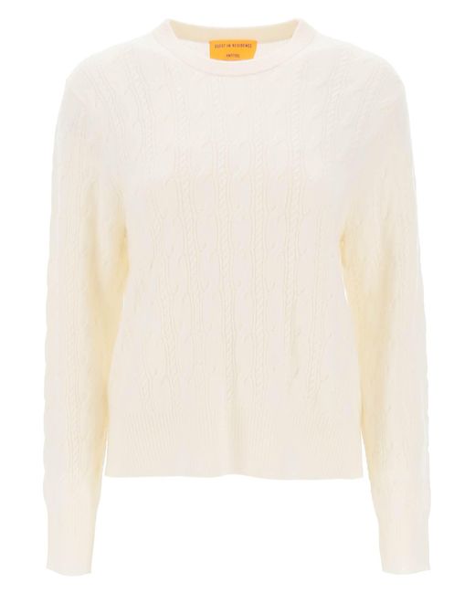Guest in Residence Twin Cable cashmere sweater