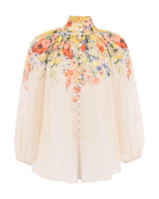 Zimmermann Alight ramie billow blouse