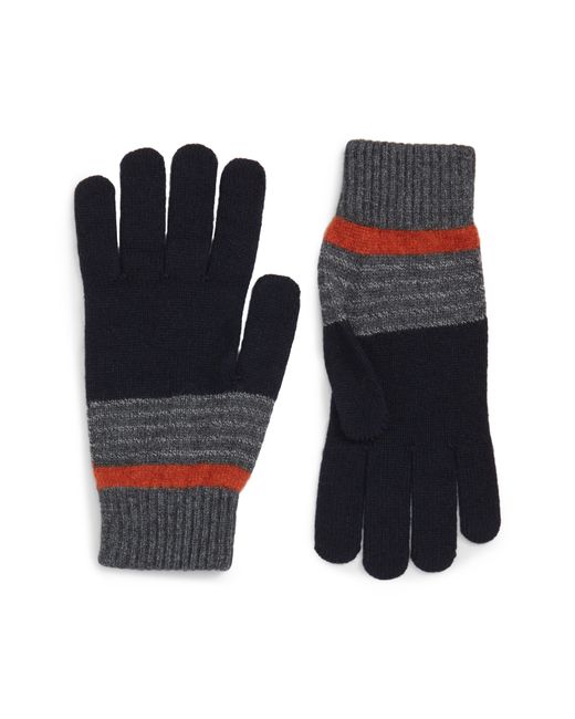 Ted Baker London Striped Knit Gloves One