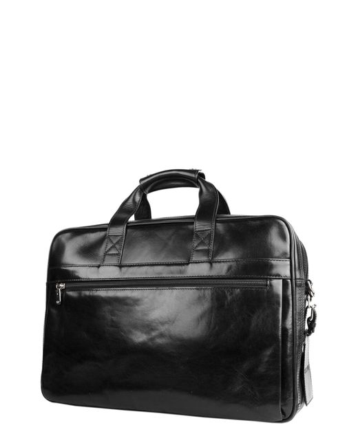 Bosca Double Compartment Leather Briefcase