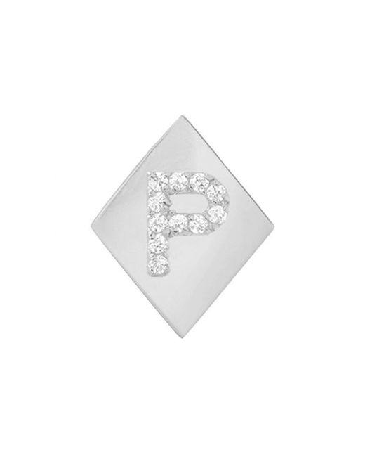 Mini Mini Jewels Framed Diamond Initial Earring