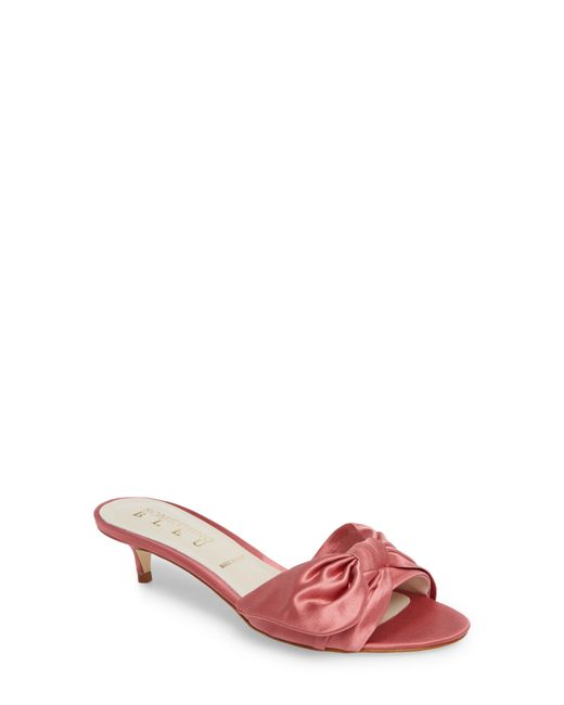 Something Bleu Butterfly Bow Mule Pink
