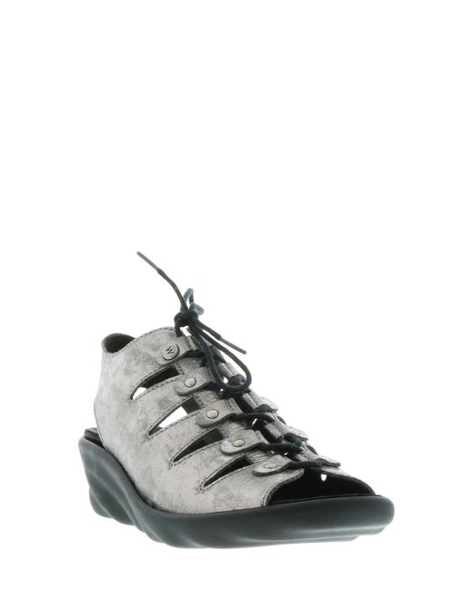 Wolky Arena Wedge Sandal 7.5-8US 39EU Grey