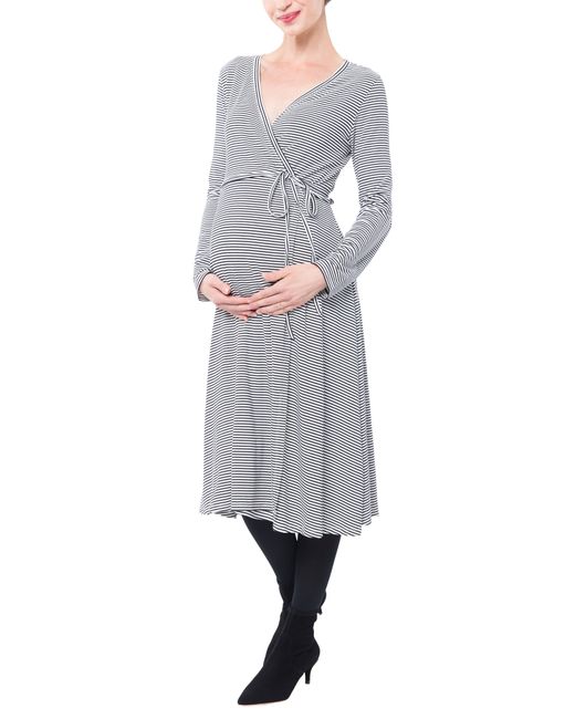 Nom Maternity Tessa Jersey Maternity/nursing Wrap Dress