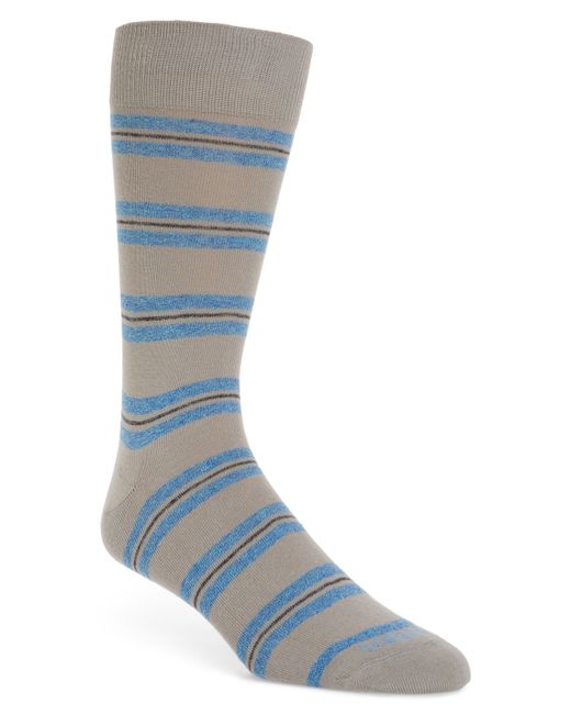 Lorenzo Uomo Genova Striped Socks One Grey