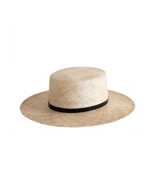 Janessa Leone Mason Straw Hat Ivory
