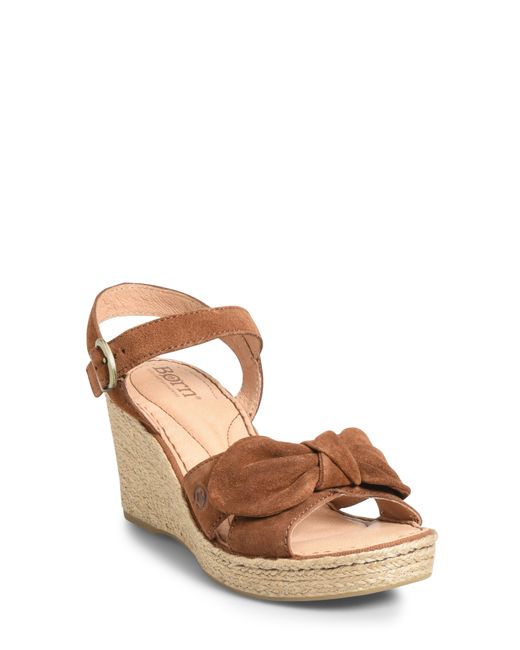Born Brn Monticello Knotted Wedge Sandal