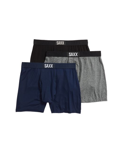 Saxx Ultra 3-Pack Boxer Briefs Blue