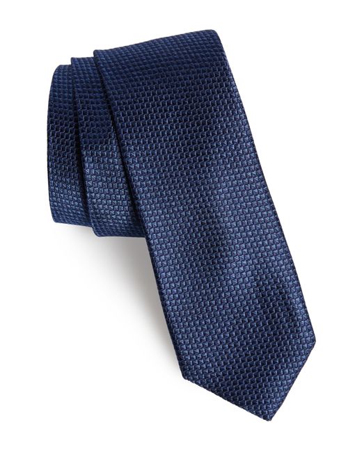 Calibrate Yates Solid Silk Tie Blue