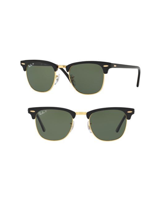 Ray-Ban Classic Clubmaster 51Mm Polarized Sunglasses