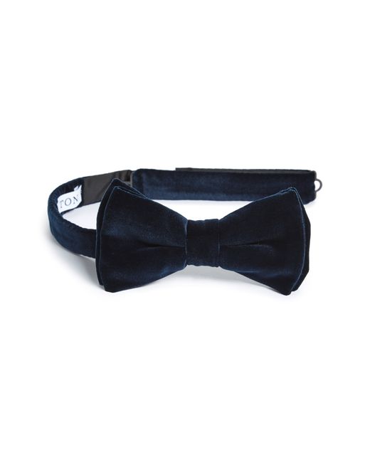 Eton Velvet Bow Tie One Blue