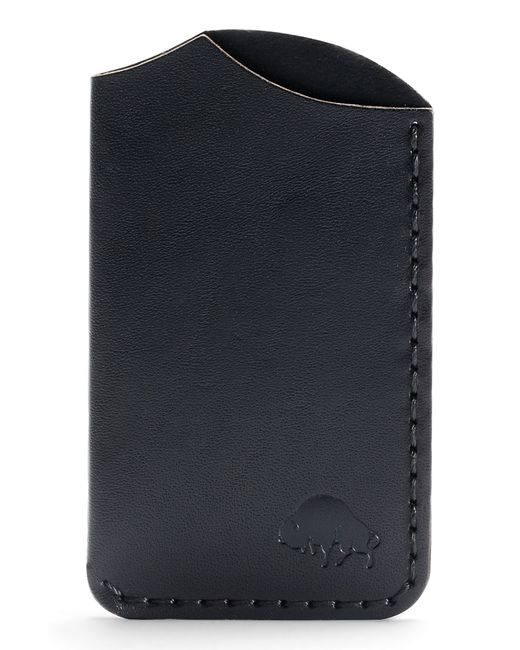 Ezra Arthur No. 1 Leather Card Case Black