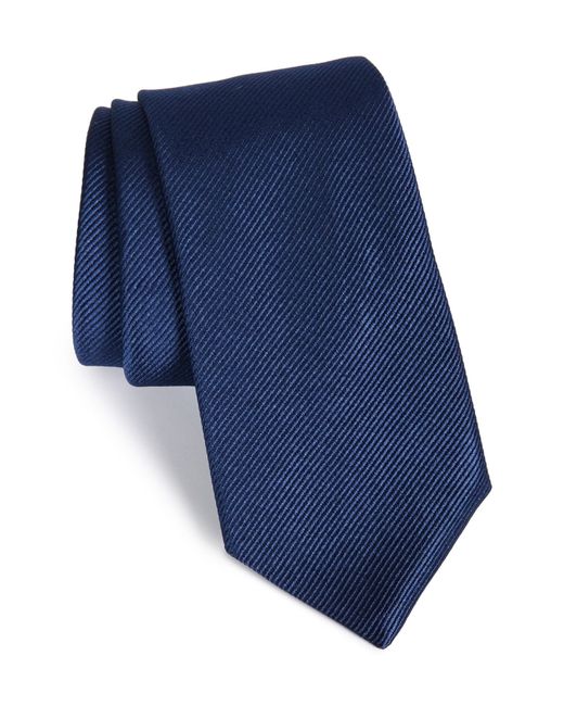 Gitman Vintage Solid Silk Tie Blue