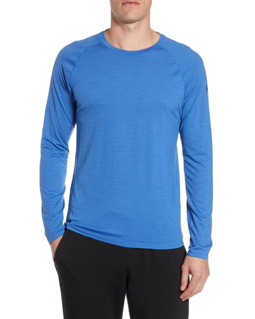 SmartWool Stripe Merino Blend T-Shirt Blue