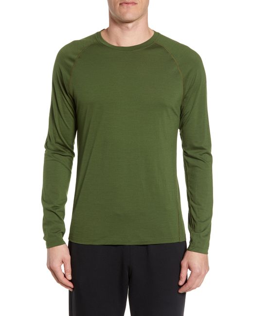 SmartWool Stripe Merino Blend T-Shirt Green