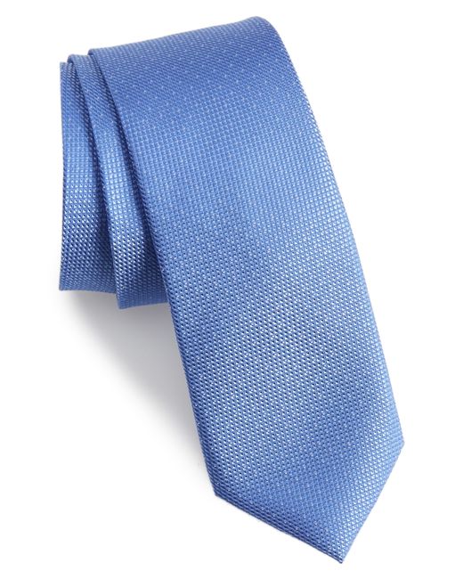 Calibrate Chauncey Mini Silk Tie Blue