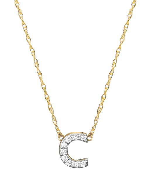 Jane Basch Designs Jane Basch Diamond Initial Pendant Necklace