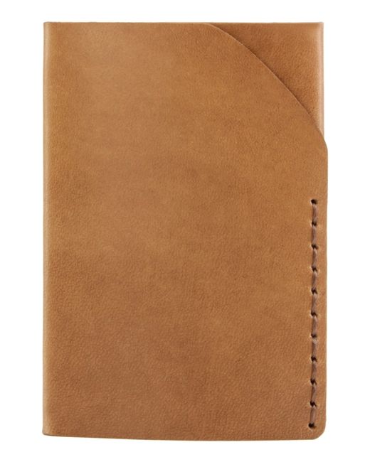 Ezra Arthur No. 2 Leather Card Case Brown