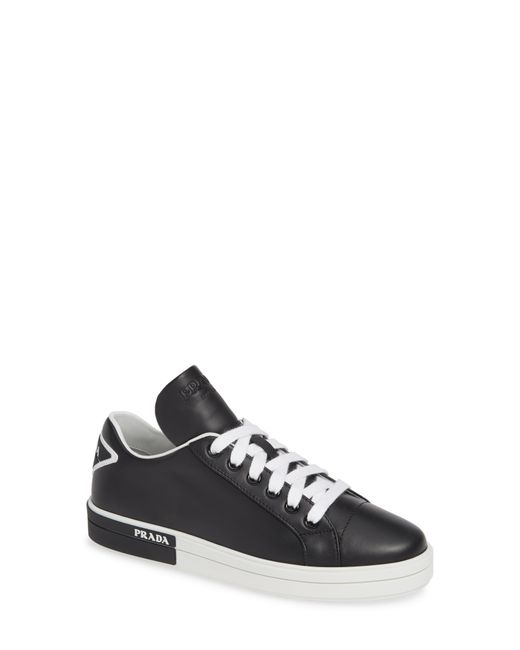 Prada Logo Platform Sneaker 6.5US 36.5EU Black